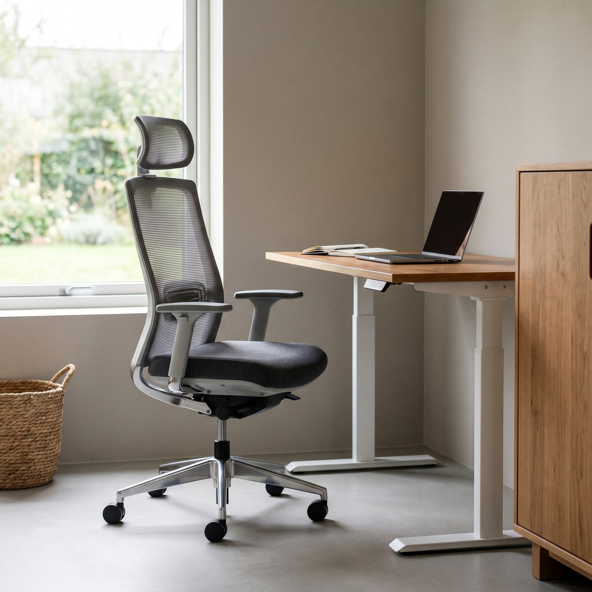 Mesh Lumbar Support Work Chair